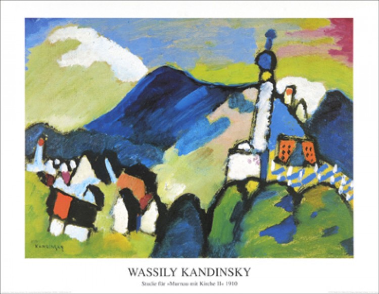 Studie für "Murnau mit Kirche", 1910