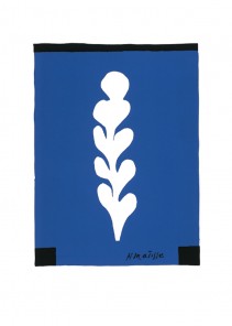 Palme blanche sur fond bleu, 1947